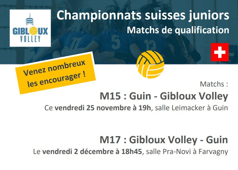 Image Match M15 ce vendredi et M17 vendredi 2.12 : venez soutenir nos juniors !