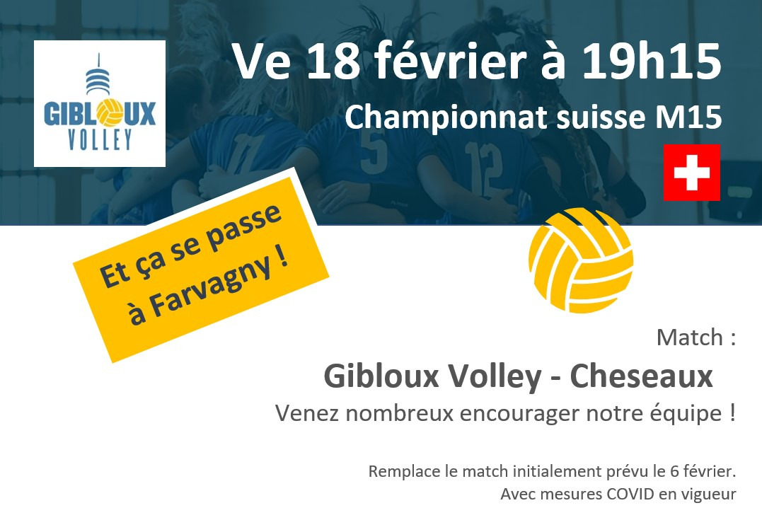 Image Match championnat suisse M15 : vendredi 18 février