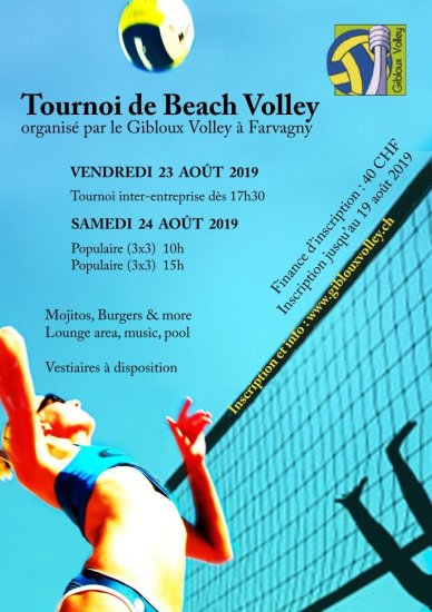 Image Inscription - Tournoi de Beach Volley 2019