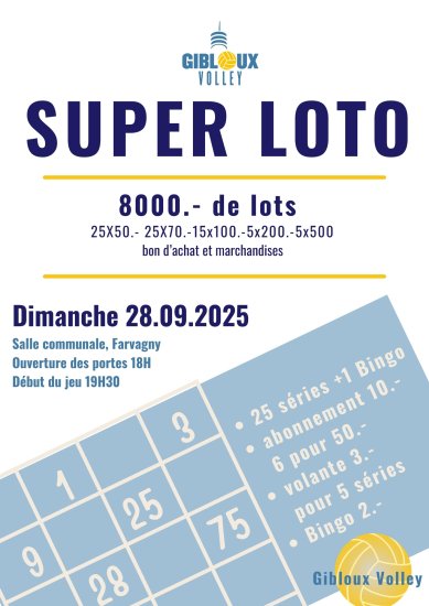 Image Super loto de Gibloux Volley