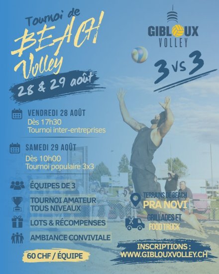Image Notre traditionnel tournoi de beach-volley